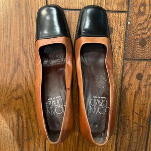 Joan & David Classic Brown and Black Pumps - Size 9